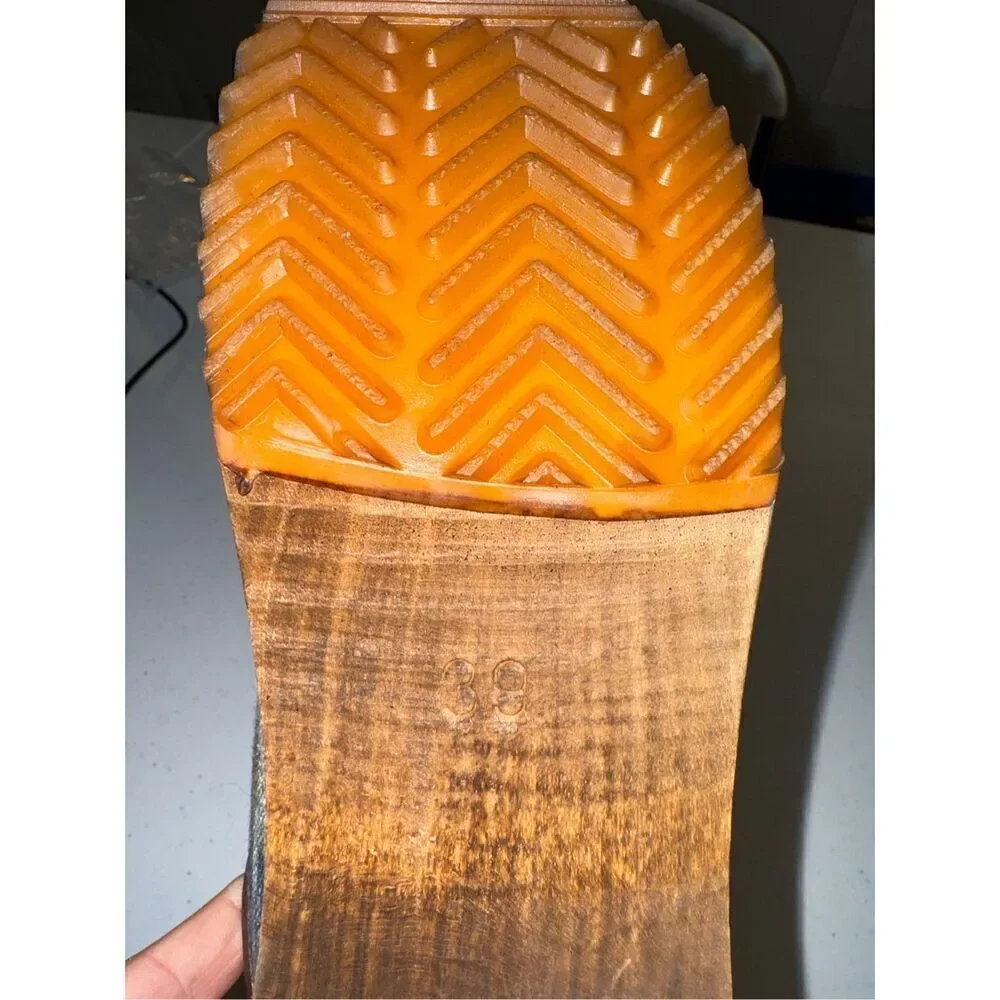 Sanita Women’s Blue Watercolor Fabric Style Clogs Size EU 39 US Women's 7.5-8 - Picture 7 of 7